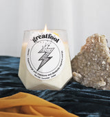 Great Fool -Citrine and the Queens - Crystal candle